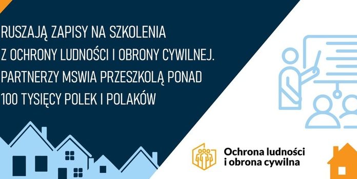 Ruszają zapisy na szkolenia z ochrony ludności i obrony cywilnej
