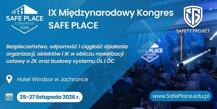 IX Międzynarodowy Kongres SAFE PLACE i II Warsztaty OLiOC – wakacyjna pula biletów na wyjątkowe wydarzenie!